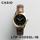 【並行輸入品】【10年保証】【日本未発売】CASIO STANDARD カシオ スタンダード LTP-V005GL-1B 腕時計 時計 ブランド レディース キッズ チープカシオ チプカシ アナログ ゴールド 金 ブラック 黒 レザー 革ベルト 海外モデル 送料無料