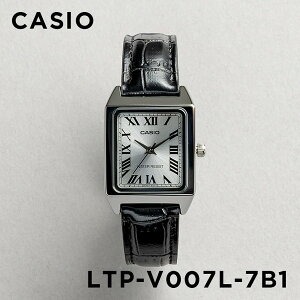 【並行輸入品】【10年保証】【日本未発売】CASIO STANDARD カシオ スタンダード LTP-V007L-7B1 腕時計 時計 ブランド レディース キッズ チープカシオ チプカシ アナログ シルバー ブラック 黒 レザー 革ベルト 海外モデル 送料無料
