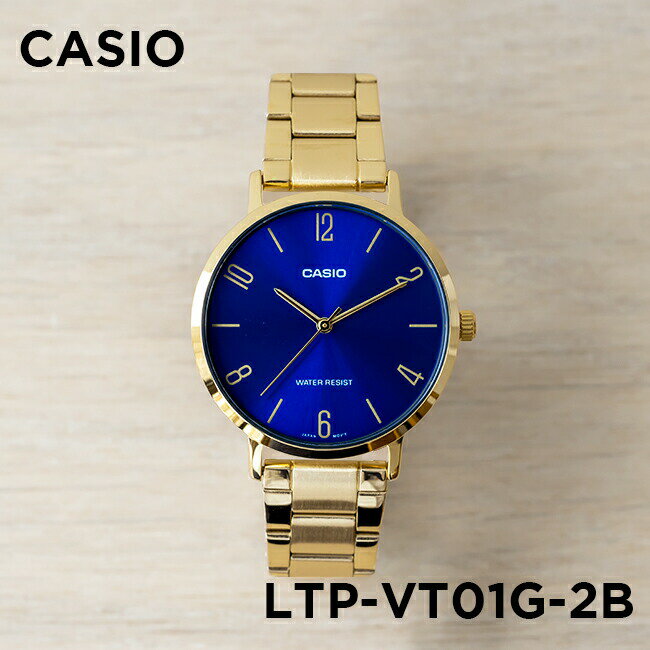 樂天商城 - 【10年保証】【日本未発売】CASIO STANDARD カシオ スタンダード LTP-VT01G-2B 腕時計 時計 ブランド レディース キッズ 子供 女の子 チープカシオ チプカシ アナログ ネイビー ゴールド 金 メタル 海外モデル ギフト プレゼント