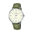 【並行輸入品】【日本未発売】【訳あり】【小キズあり】CASIO STANDARD LADYS カシオ スタンダード LTP-VT03L-3B 腕時計 時計 ブランド レディース 女の子 チープカシオ チプカシ アナログ ブラック 黒 ベージュ カーキ レザー 革ベルト 海外モデル 送料無料