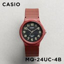 【並行輸入品】【10年保証】CASIO STANDARD カシオ スタンダード MQ-24UC-4B 腕時計 時計 ブランド メンズ キッズ 子供 男の子 チープカシオ チプカシ アナログ レッド ブラック 黒 送料無料