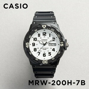 【並行輸入品】【10年保証】【日本未発売】CASIO カシオ スポーツ メンズ MRW-200H-7B 腕時計 キッズ 子供 男の子 チープカシオ チプカシ アナログ 日付 防水 ブラック 黒 ホワイト 白 海外モデル 送料無料