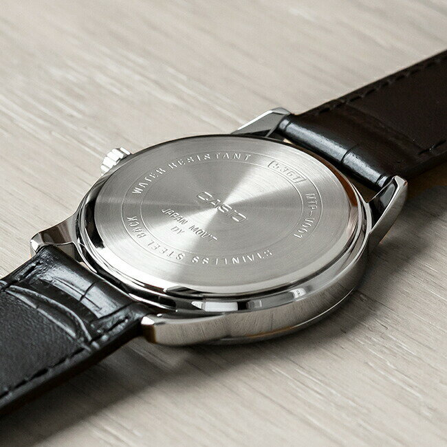 【並行輸入品】【10年保証】【日本未発売】CASIO カシオ スタンダード メンズ MTP-V001L-1B 腕時計 レディース キッズ 子供 男の子 チープカシオ チプカシ アナログ シルバー ブラック 黒 レザー 革ベルト 海外モデル 送料無料格安通販　バレンタイン　人気　ランキング