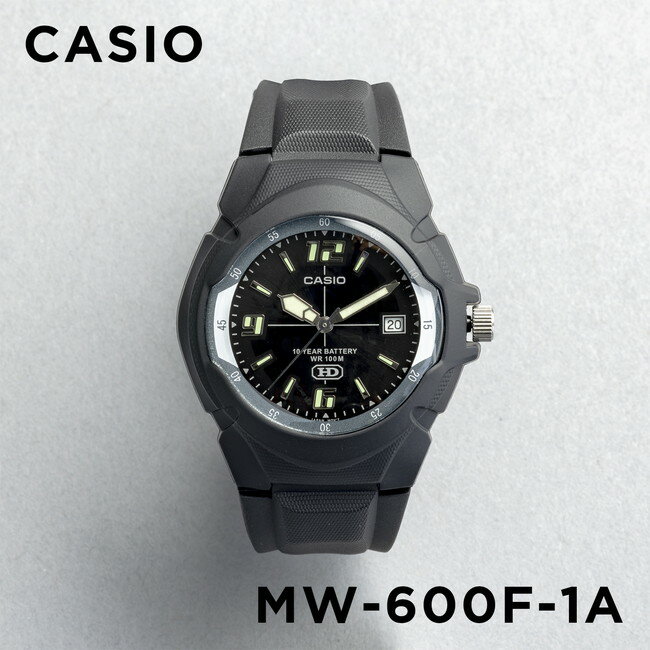 【並行輸入品】【10年保証】CASIO STANDARD カシオ スタンダード MW-600F-1A 腕時計 時計 ブランド メンズ レディース キッズ 子供 男の子 女の子 チープカシオ チプカシ アナログ 日付 カレンダー 防水 ブラック 黒 送料無料