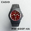 【並行輸入品】【10年保証】【日本未発売】CASIO STANDARD カシオ スタンダード MW-600F-4A 腕時計 時計 ブランド メンズ レディース キッズ 男の子 チープカシオ チプカシ アナログ 日付 防水 ブラック 黒 レッド 赤 海外モデル 送料無料