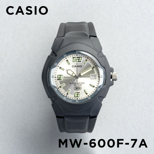 カシオ スタンダード 腕時計(就活向き) メンズ 【並行輸入品】【10年保証】【日本未発売】CASIO STANDARD カシオ スタンダード MW-600F-7A 腕時計 時計 ブランド メンズ レディース キッズ 子供 チープカシオ チプカシ アナログ 日付 防水 ブラック 黒 シルバー 海外モデル 送料無料