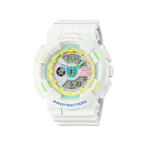 【国内正規品】CASIO BABY-G カシオ ベビーG BA-110TM-7AJF 腕時計 時計 ブランド レディース キッズ 子供 女の子 アナデジ 日付 カレンダー 防水 ホワイト 白 ピンク 送料無料