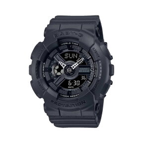 【並行輸入品】【10年保証】CASIO BABY-G カシオ ベビーG BA-110XBC-1A 腕時計 時計 ブランド レディース キッズ 子供 女の子 アナデジ 日付 カレンダー 防水 ブラック 黒 オールブラック 送料無料