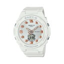 【並行輸入品】【10年保証】CASIO BABY-G カシオ ベビーG BGA-320-7A2 腕時計 時計 ブランド レディース キッズ 子供 女の子 アナデジ 日付 カレンダー 防水 ホワイト 白 シルバー ピンクゴールド かわいい 送料無料