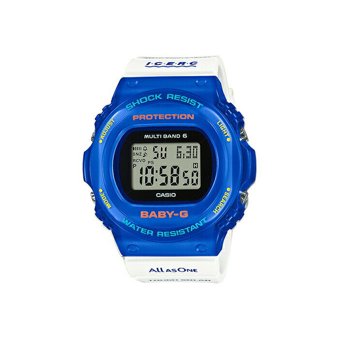 【国内正規品】CASIO BABY-G カシオ ベビーG BGD-5700UK-2JR 腕時計 時計 ブランド レディース キッズ 子供 女の子 デジタル 日付 カレンダー 防水 ブルー 青 ホワイト 白 スケルトン イルカ 送料無料