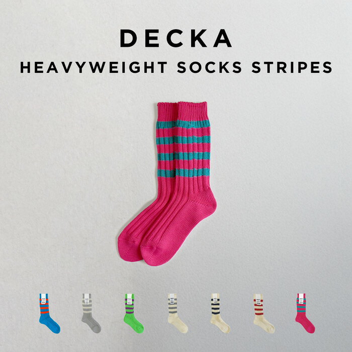 DECKA HEAVYWEIGHT SOCKS STRIPES �ǥ� ���å��� DE-29 ���� �֥��� ��� ��ǥ����� ������ �� ���ȥ饤�� �ͥ���...