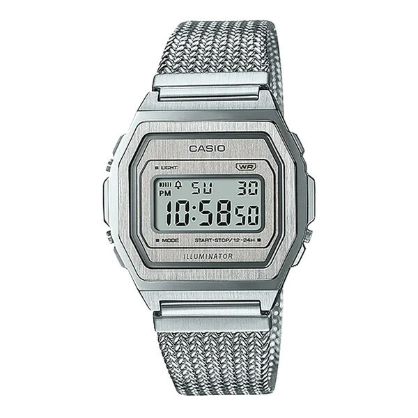 【並行輸入品】【10年保証】CASIO STANDARD カシオ スタンダードA1000MA-7腕時計 時計 ブランド メンズ レディース キッズ 子供 男の子 女の子 チープカシオ チプカシ デジタル 日付 ストップウオッチ シルバー フルメタル 海外モデル 送料無料