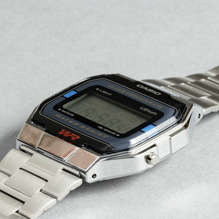 【並行輸入品】【10年保証】【日本未発売】CASIO カシオ スタンダード A163WA-1 腕時計 メンズ レディース キッズ 子供 男の子 女の子 チープカシオ チプカシ デジタル 日付 シルバー ブラック 黒 海外モデル