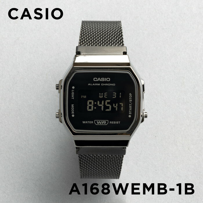 楽天TIME LOVERS【並行輸入品】【10年保証】【日本未発売】CASIO STANDARD MENS カシオ スタンダード A168WEMB-1B 腕時計 時計 ブランド メンズ キッズ 子供 男の子 チープカシオ チプカシ デジタル 日付 ブラック 黒 オールブラック フルメタル ガンメタ 海外モデル 送料無料