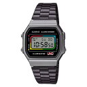 【並行輸入品】【10年保証】CASIO STANDARD UNO COLLABORATION MODEL MENS カシオ スタンダード ウノ A168WEUC-1A 腕時計 時計 ブランド メンズ キッズ 子供 男の子 チープカシオ チプカシ デジタル コラボ 日付 カレンダー ブラック 黒 メタル ガンメタ 送料無料