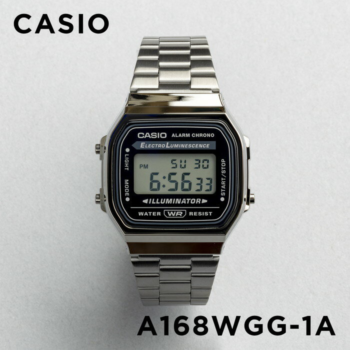 【並行輸入品】【10年保証】【日本未発売】CASIO カシオ スタンダード A168WGG-1A 腕時計 メンズ レディース キッズ 子供 男の子 女の子 チープカシオ チプカシ デジタル 日付 ブラック 黒 海外モデル 送料無料
