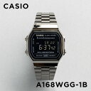 【並行輸入品】【10年保証】【日本未発売】CASIO STANDARD カシオ スタンダード A168WGG-1B 腕時計 時計 ブランド メンズ レディース キッズ チープカシオ チプカシ デジタル 日付 ブラック 黒 オールブラック メタル 海外モデル 送料無料