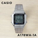 【並行輸入品】【10年保証】CASIO STANDARD カシオ スタンダード A178WA-1A 腕時計 時計 ブランド メンズ レディース キッズ 子供 男の子 女の子 チープカシオ チプカシ デジタル 日付 シルバー ブラック 黒 メタル 送料無料