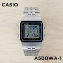 【並行輸入品】【10年保証】【日本未発売】CASIO STANDARD カシオ スタンダード A500WA-1 腕時計 時計 ブランド メンズ レディース キッズ 子供 チープカシオ チプカシ デジタル 日付 シルバー ブラック 黒 メタル 海外モデル 送料無料