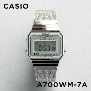 【並行輸入品】【10年保証】【日本未発売】CASIO STANDARD カシオ スタンダード A700WM-7A 腕時計 時計 ブランド メンズ レディース キッズ 子供 チープカシオ チプカシ デジタル 日付 グレー シルバー メッシュ メタル 海外モデル 送料無料