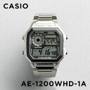 【並行輸入品】【10年保証】【日本未発売】CASIO STANDARD MENS カシオ スタンダード AE-1200WHD-1A 腕時計 時計 ブランド メンズ キッズ 子供 男の子 チープカシオ チプカシ デジタル 日付 防水 シルバー ブラック 黒 メタル 海外モデル 送料無料