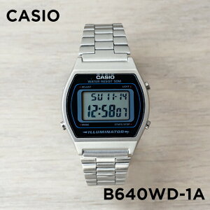 【並行輸入品】【10年保証】【日本未発売】CASIO STANDARD カシオ スタンダード B640WD-1A 腕時計 時計 ブランド メンズ レディース キッズ 男の子 チープカシオ チプカシ デジタル 日付 シルバー ブラック 黒 メタル 海外モデル 送料無料