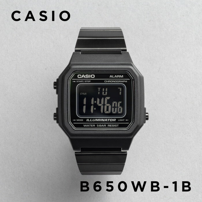 【10年保証】【日本未発売】CASIO STANDARD カシオ スタンダード B650WB-1B 腕時計 時計 ブランド メンズ レディース キッズ 子供 男...