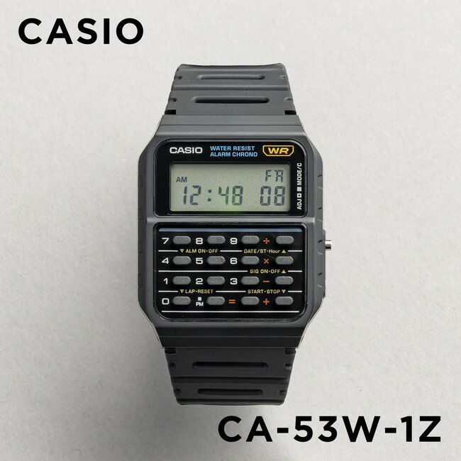 【並行輸入品】【10年保証】【日本未発売】CASIO STANDARD カシオ スタンダード CA-53W-1Z 腕時計 時計 ブランド メンズ レディース キッズ 子供 チープカシオ チプカシ デジタル 日付 データバンク 電卓 計算機 バックトゥザフューチャー 海外モデル 送料無料