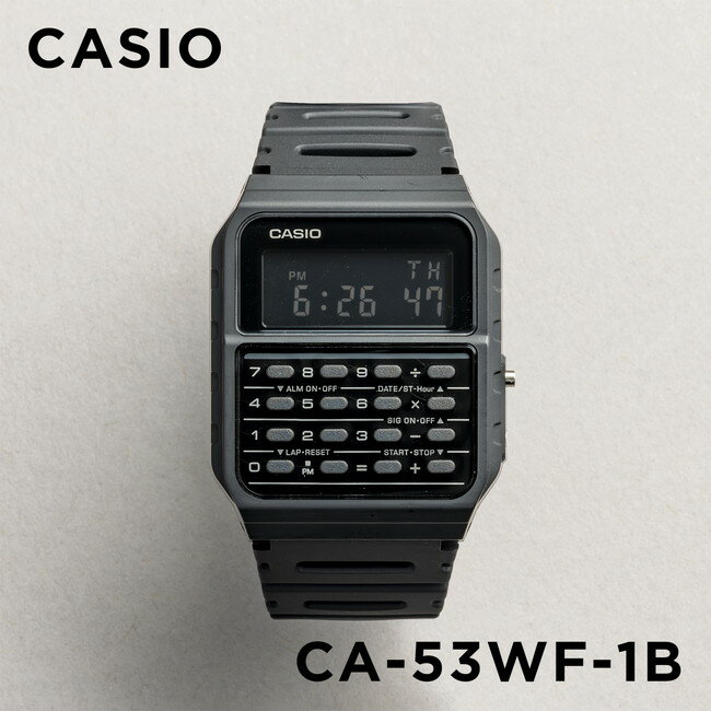 【並行輸入品】【10年保証】CASIO STANDARD カシオ スタンダード CA-53WF-1B 腕時計 時計 ブランド メンズ レディース キッズ 子供 男の子 女の子 チープカシオ チプカシ デジタル 日付 カレンダー データバンク 電卓 計算機 ブラック 黒 送料無料