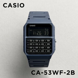 【並行輸入品】【10年保証】CASIO カシオ スタンダード CA-53WF-2B 腕時計 メンズ レディース キッズ 子供 男の子 女の子 チープカシオ チプカシ デジタル 日付 データバンク カリキュレーター ネイビー ブラック 黒 送料無料