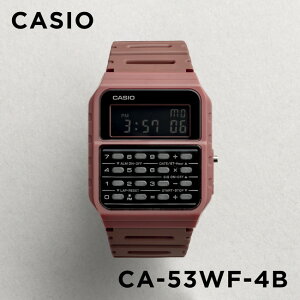 【並行輸入品】【10年保証】CASIO STANDARD カシオ スタンダード CA-53WF-4B 腕時計 時計 ブランド メンズ レディース キッズ 子供 チープカシオ チプカシ デジタル 日付 データバンク 電卓 計算機 レッド 赤 ブラック 黒 送料無料