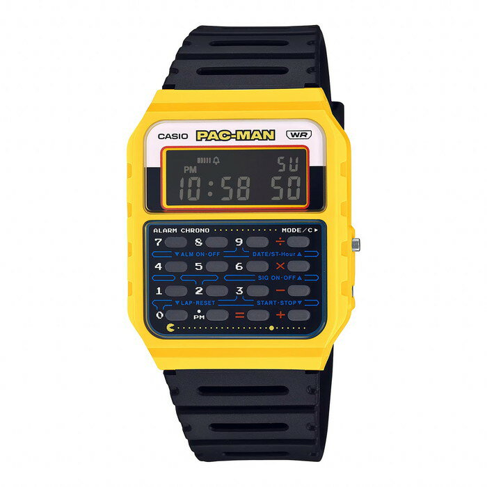 【並行輸入品】【10年保証】CASIO STANDARD PAC-MAN COLLABORATION MODELS MEN カシオ スタンダード パックマン コラボCA-53WPC-1B腕時計 時計 ブランド メンズ レディース チープカシオ チプカシ デジタル 日付 電卓 計算機 送料無料
