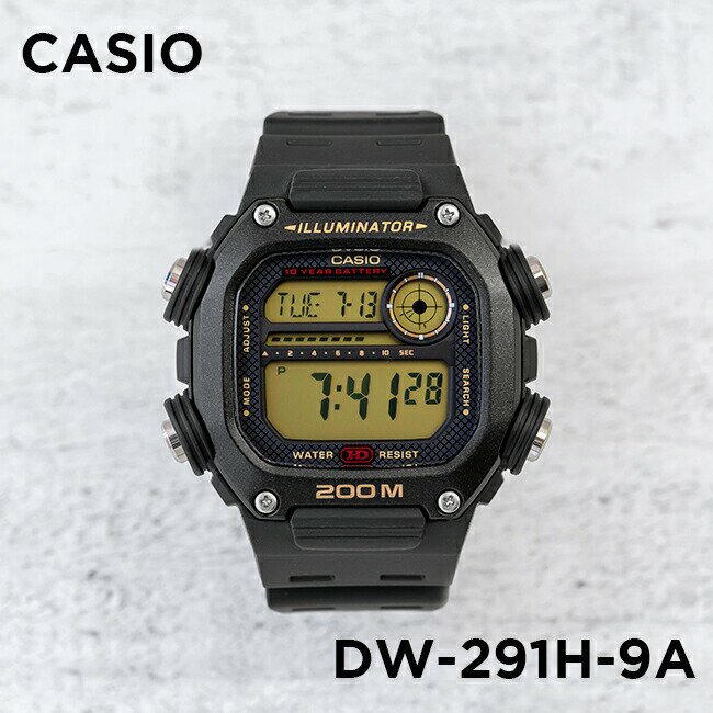 楽天TIME LOVERS【並行輸入品】【10年保証】【日本未発売】CASIO SPORTS カシオ スポーツ DW-291H-9A 腕時計 時計 ブランド メンズ レディース キッズ 子供 チープカシオ チプカシ デジタル 日付 防水 ブラック 黒 海外モデル 送料無料