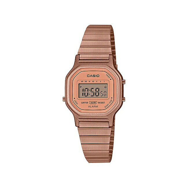 【並行輸入品】【10年保証】【日本未発売】CASIO STANDARD カシオ スタンダード LA-11WR-5A 腕時計 時計 ブランド レディース キッズ 子供 女の子 チープカシオ チプカシ デジタル 日付 ブラウン 茶 メタル 海外モデル 送料無料