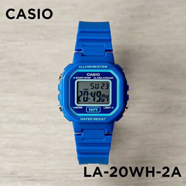 【並行輸入品】【10年保証】CASIO STANDARD カシオ スタンダード LA-20WH-2A 腕時計 時計 ブランド レディース キッズ 子供 女の子 チープカシオ チプカシ デジタル 日付 カレンダー ブルー 青 ネイビー 送料無料