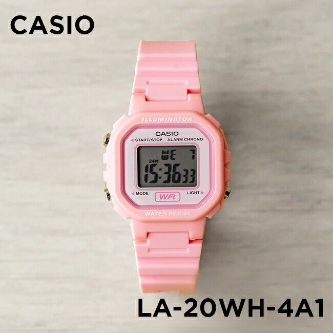 カシオ 腕時計 女の子 【並行輸入品】【10年保証】CASIO STANDARD カシオ スタンダード LA-20WH-4A1 腕時計 時計 ブランド レディース キッズ 子供 女の子 チープカシオ チプカシ デジタル 日付 カレンダー ピンク ホワイト 白 送料無料