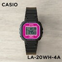 【並行輸入品】【10年保証】【日本未発売】CASIO STANDARD カシオ スタンダード LA-20WH-4A 腕時計 時計 ブランド レディース キッズ 子供 チープカシオ チプカシ デジタル 日付 ブラック 黒 ピンク 海外モデル 送料無料