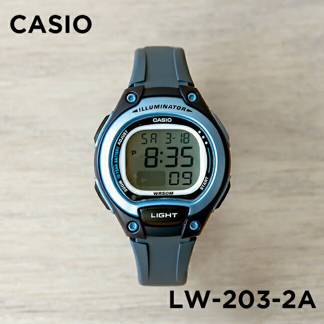 【10年保証】【日本未発売】CASIO STANDARD カシオ スタンダード LW-203-2A 腕時計 時計 ブランド レディース キッズ 子供 チープカシオ チプカシ デジタル 日付 ネイビー ブルー 青 海外モデル ギフト プレゼント