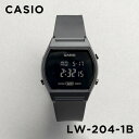 【並行輸入品】【10年保証】CASIO STANDARD カシオ スタンダード LW-204-1B 腕時計 時計 ブランド レディース キッズ 子供 女の子 チープカシオ チプカシ デジタル 日付 カレンダー ブラック 黒 オールブラック 送料無料