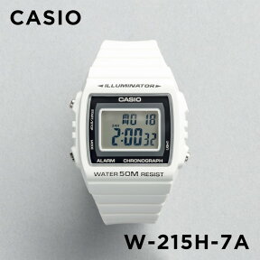 【並行輸入品】【10年保証】CASIO STANDARD カシオ スタンダード W-215H-7A 腕時計 時計 ブランド メンズ レディース キッズ 子供 男の子 女の子 チープカシオ チプカシ デジタル 日付 カレンダー ホワイト 白 ブラック 黒 送料無料