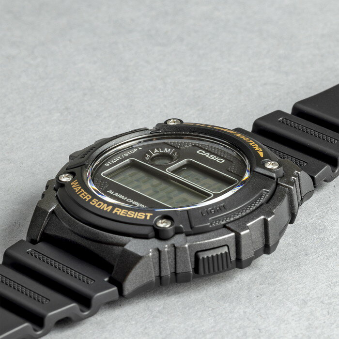 【並行輸入品】【10年保証】【日本未発売】CASIO STANDARD カシオ スタンダード W-216H-1B 腕時計 時計 ブランド メンズ キッズ 男の子 チープカシオ チプカシ デジタル 日付 グレー ブラック 黒 海外モデル 送料無料