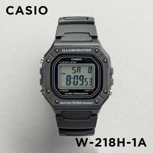 【並行輸入品】【10年保証】【日本未発売】CASIO カシオ スタンダード W-218H-1A 腕時計 メンズ レディース キッズ 子供 男の子 女の子 チープカシオ チプカシ デジタル 日付 ブラック 黒 海外モデル 送料無料