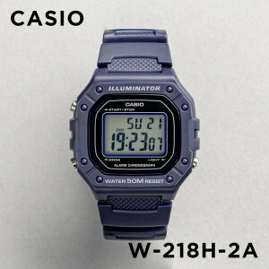 【並行輸入品】【10年保証】【日本未発売】CASIO カシオ スタンダード W-218H-2A 腕時計 メンズ レディース キッズ 子供 男の子 女の子 チープカシオ チプカシ デジタル 日付 ネイビー ブラック 黒 海外モデル 送料無料
