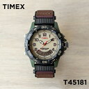 タイメックス 腕時計（メンズ） 【並行輸入品】【日本未発売】TIMEX EXPEDITION タイメックス エクスペディション 39MM T45181 腕時計 時計 ブランド メンズ レディース ミリタリー アナデジ カーキ アイボリー ナイロンベルト 海外モデル 送料無料