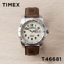 【並行輸入品】【日本未発売】TIMEX EXPEDITION タイメックス エクスペディション トラディショナル 40MM T46681 腕時計 時計 ブランド メンズ レディース ミリタリー アナログ シルバー アイボリー レザー 革ベルト 海外モデル 送料無料