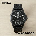 タイメックス 腕時計（メンズ） 【並行輸入品】TIMEX EXPEDITION タイメックス エクスペディション アカディア 40MM TW4B08100 腕時計 時計 ブランド メンズ レディース ミリタリー アナログ ブラック 黒 レザー 革ベルト 送料無料