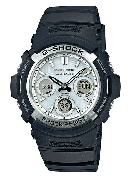 楽天TIME LOVERS【国内正規品】CASIO G-SHOCK カシオ Gショック AWG-M100S-7AJF 腕時計 時計 ブランド メンズ キッズ 子供 男の子 アナデジ 電波 ソーラー ソーラー電波 日付 カレンダー 防水 ブラック 黒 ホワイト 白 送料無料