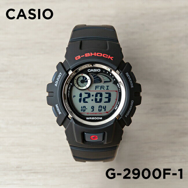 【並行輸入品】【10年保証】【日本未発売】CASIO G-SHOCK カシオ Gショック G-2900F-1 腕時計 時計 ブランド メンズ キッズ 子供 男の子 デジタル 日付 カレンダー 防水 ブラック 黒 海外モデル 送料無料