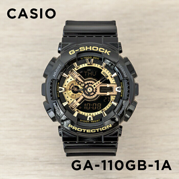 【国内正規品】CASIO G-SHOCK カシオ Gショック GA-110GB-1AJF 腕時計 時計 ブランド メンズ キッズ 子供 男の子 アナデジ 日付 カレンダー 防水 ブラック 黒 ゴールド 金 送料無料