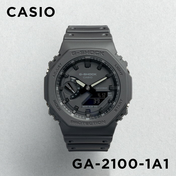 【並行輸入品】【10年保証】CASIO G-SHOCK カシオ Gショック GA-2100-1A1 腕時計 時計 ブランド メンズ キッズ 子供 男の子 アナデジ 日付 カレンダー 防水 ブラック 黒 オールブラック カシオーク 送料無料